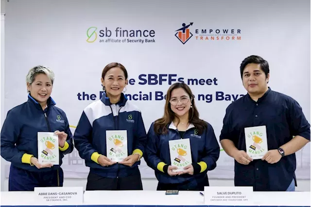 SB Finance Partners with Salve Duplito for FinLit Program, launches ‘Utang Manual’