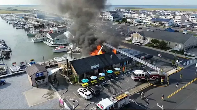 Large fire damages business in Sea Isle City, New Jersey