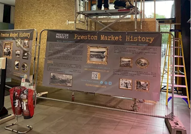 Preston Market Hall side entrance finally back open after pre-Christmas crash