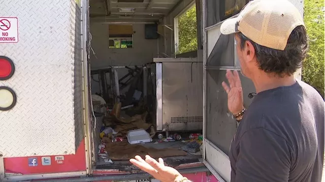 Local business owner devastated after stolen food truck found stripped