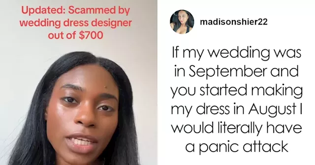 Bride's Scam Claim Against Dress Designer Sparks Fierce Debate After Business Exposes Their Texts