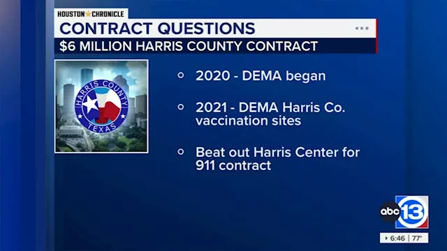 Questions surround $6 million contract between California company and Harris County