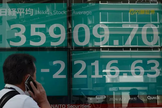 Tokyo stocks plunge 7% after US falls