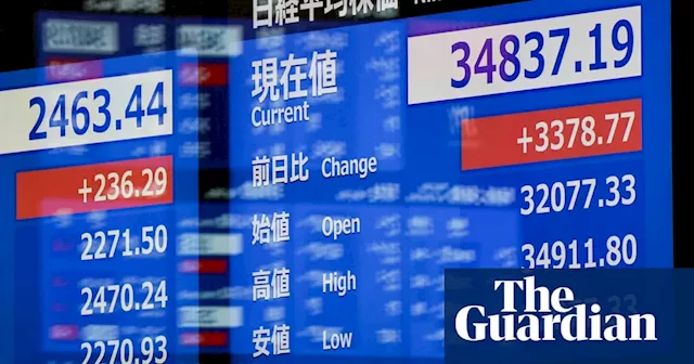 Japanese stocks soar after massive sell-off shook global markets