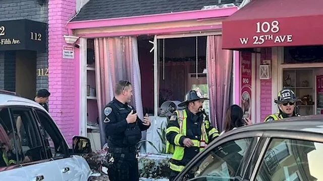 Elderly driver crashes into San Mateo business, spurring SMPD to share warning