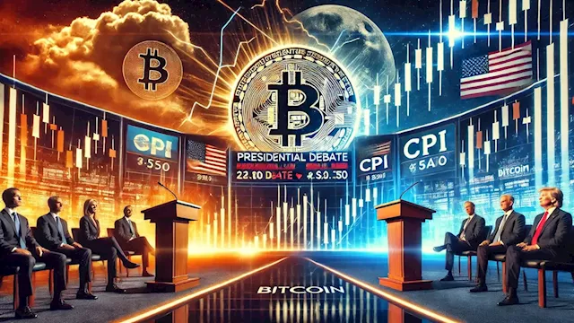 Cryptos and stocks volatile ahead of presidential debate, CPI data