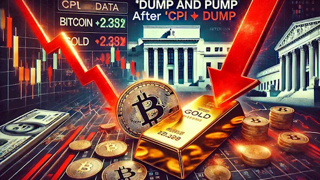 Bitcoin and gold struggle, stocks dump and pump after CPI data sparks Fed rate cut uncertainty