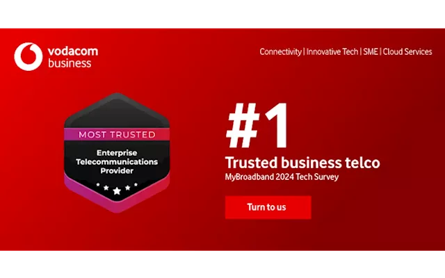 It’s official! Vodacom Business is SA’s most trusted enterprise telecommunications provider