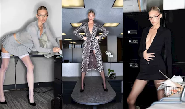 Elsa Hosk and Jordan Barrett Bring Business and Pleasure Into the Office for I Am Gia’s ‘Gia Office’ Collection Campaign [PHOTOS]