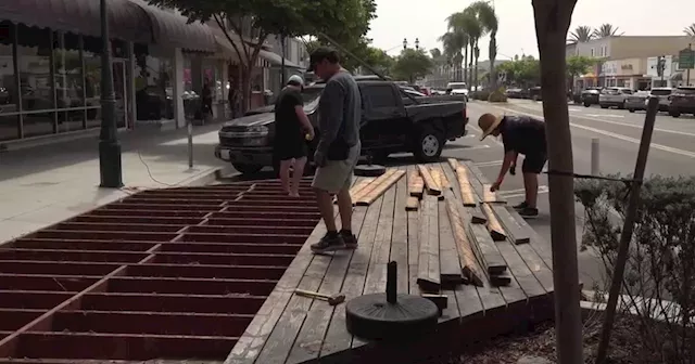 Chula Vista business starts to remove outdoor dining parklet before removal deadline