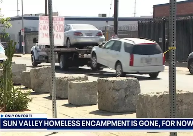 LA Business Owners Use Dumpsters, Concrete Blocks to Deter Homeless Encampments