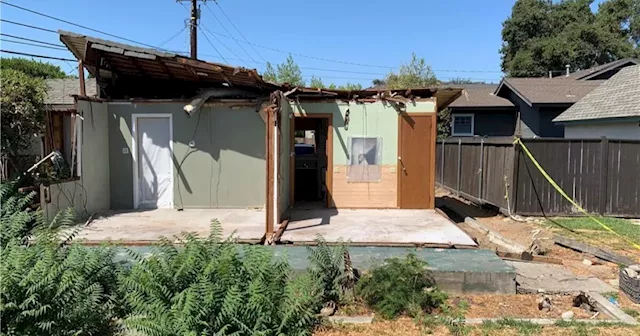 Half a house, half a million: A tree-crushed home hits the market in Monrovia