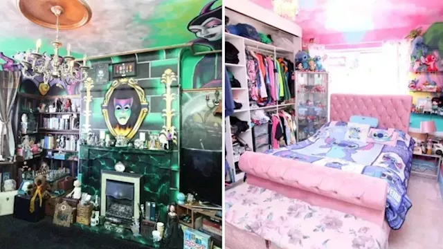 Disney-themed house featuring 'unhinged' decor on the market for £179,000