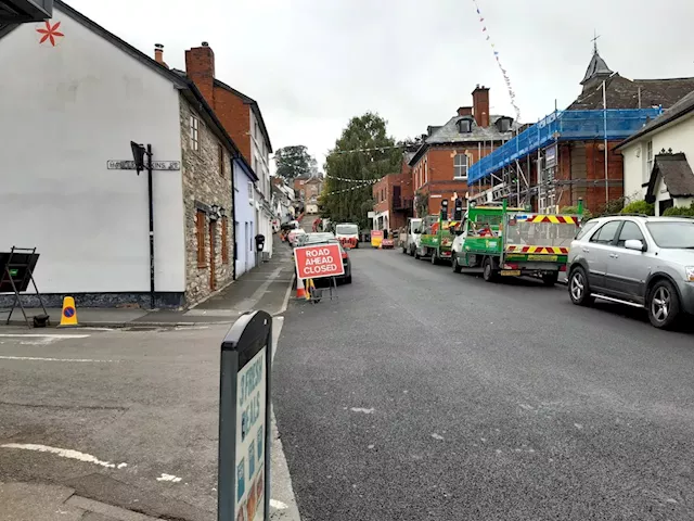 Roadworks dominating market town should be finished well before big event