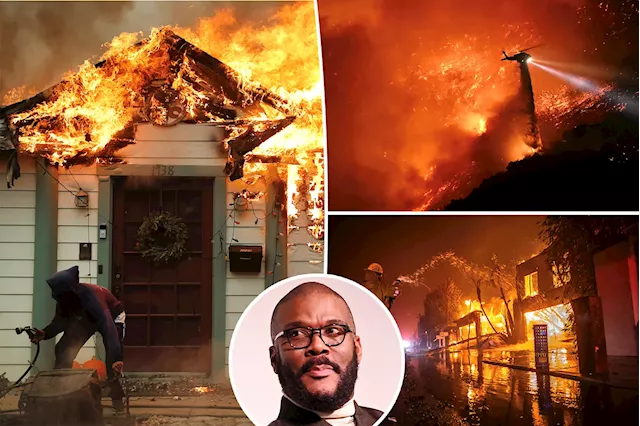 Tyler Perry slams 'appalling' insurance companies for canceling policies amid LA fires: 'Pure greed'