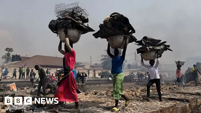 Ghana's Kantamanto fire: Clothing market devastated by blaze